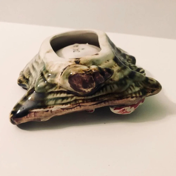 Vtg Oyster Shell  Ashtray with Lobster Pearl Dish Japan Trinket Dish - Picture 11 of 16